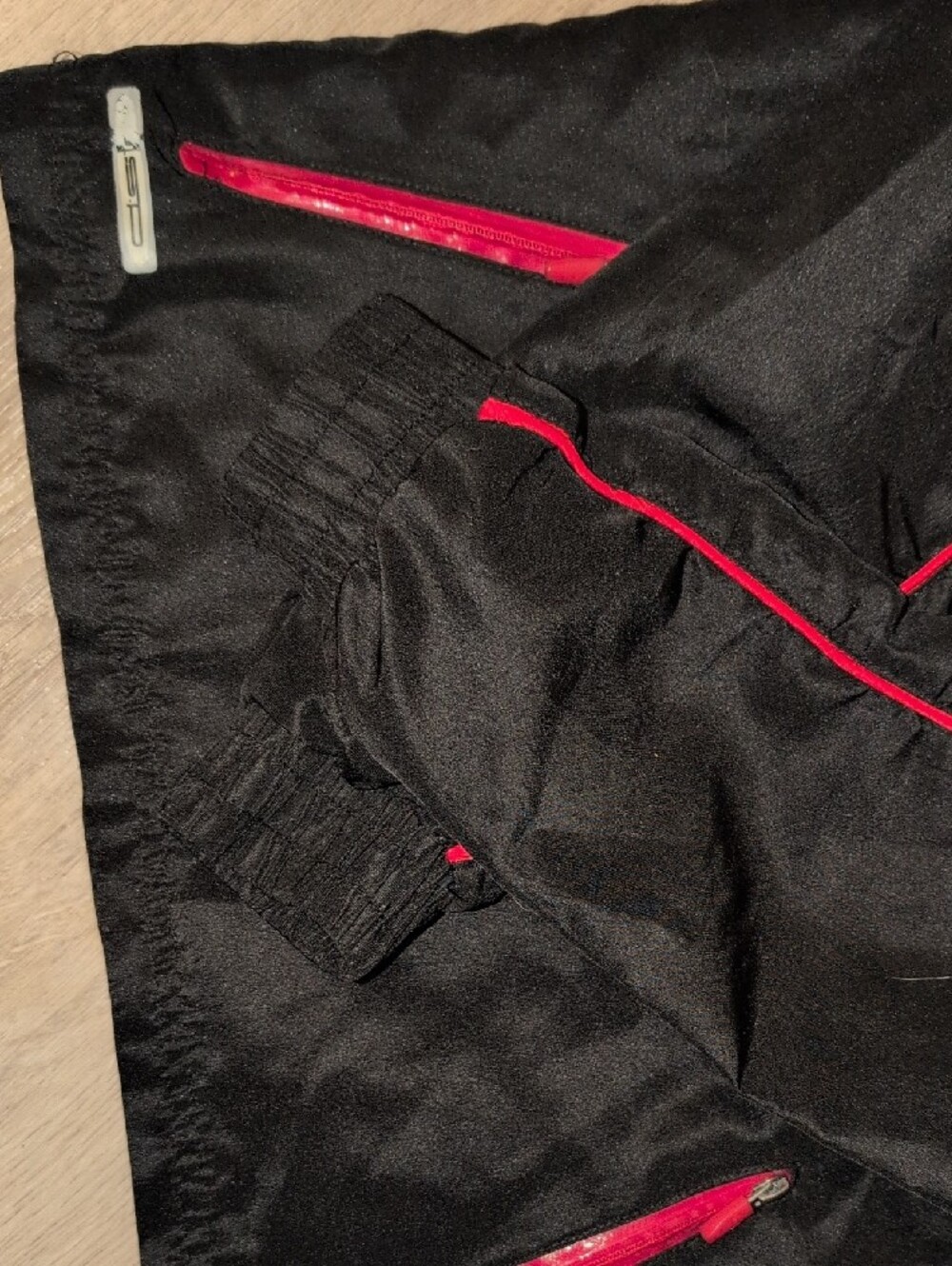 Puma Black Jacket with Red & White Trim - Kids Raincoat - Picture 5 of 5